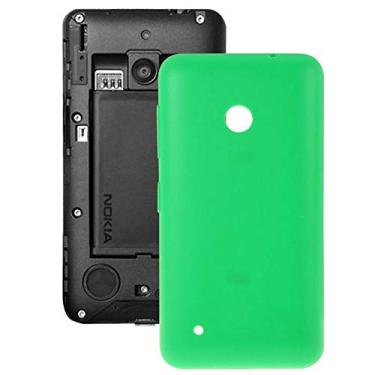 Imagem de LIYONG Peças sobressalentes de substituição de plástico de cor sólida para Nokia Lumia 530/Rock/M-1018/RM-1020 (Cor preta) Peças de reparo (cor verde)