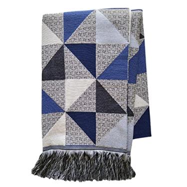Imagem de Manta Xale Sofá Jacquard 1,40x2,10m (AG - Azul)