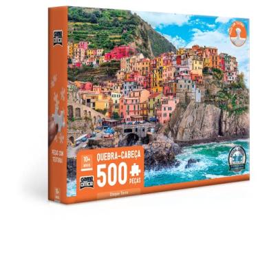 Imagem de Cinque Terre - Quebra-cabeça 500 peças - Toyster Brinquedos, Multicolorido