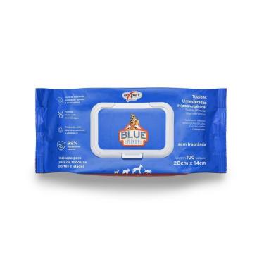 Imagem de Toalha Umedecida Hipoalergênica Para Pet 100 Unidades Blue - Mimo
