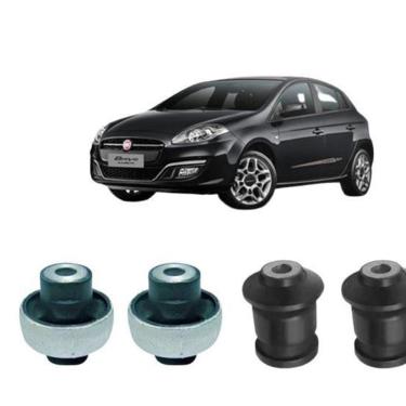 Imagem de Kit 4 Bucha Bandeja Leque Dianteira Bravo 2011 2012 2013 14