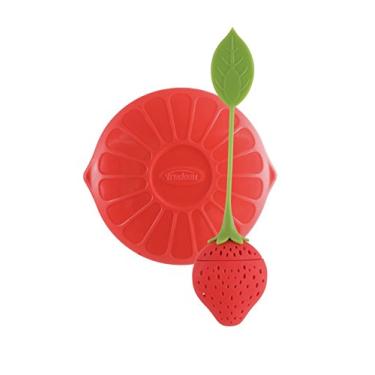 Imagem de Conjunto de infusor e tampa de silicone Trudeau (cores aleat rias), Amarelo, A, 1