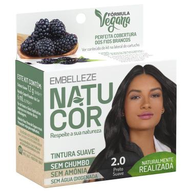 Imagem de Tintura Em Pó Natucor Preto Suave 2.0