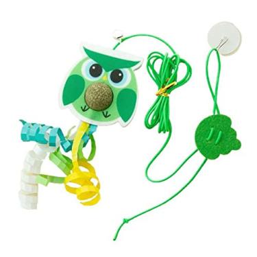 Imagem de porta para gatos - Porta pendurar elástica segura brinquedos para gatos com animais fofos - Brinquedo balanço retrátil ajustável para gatos suprimentos para amantes gatos Znet-au