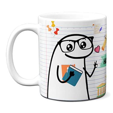 Imagem de Caneca Professor De História Frase Prestem Atenção Flork (Branca)