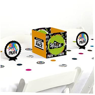 Imagem de Big Dot of Happiness Set The Pace - Running - Track, Cross Country or Marathon Party Centrepiece & Table Decoration Kit