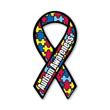 Imagem de Mini ímã de fita de conscientização do auti