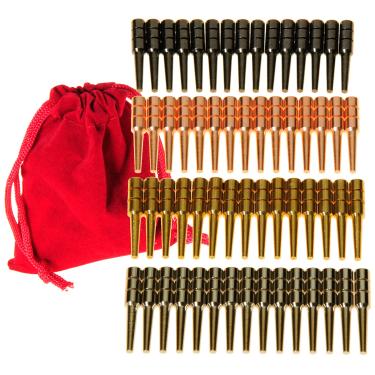 Imagem de Estacas de Cribbage Pacote de Amigos e Família, Conjunto de Estacas de Cribbage de Metal Premium de 152 cm, Quatro de 3,8 cm de Altura; Serve para 1/8 furos