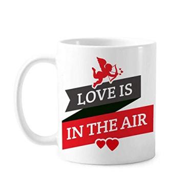 Imagem de Caneca de cerâmica para café e porcelana de cerâmica com o amor do dia dos namorados