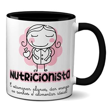 Imagem de Caneca Nutricionista Vitaminar Planos Energizar Sonhos (Preta)