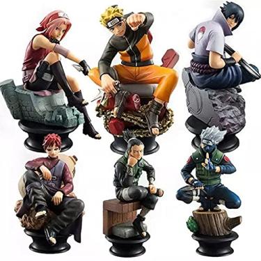 Naruto Shippuden Cartelado Kit completo com 6 bonecos 15 cm em