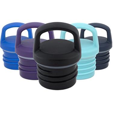 Imagem de Simple Modern Tampa com alça Ascent – garrafa de água de boca padrão Ascent e Hydro Flask – à prova de vazamento, parede dupla isolada – preta