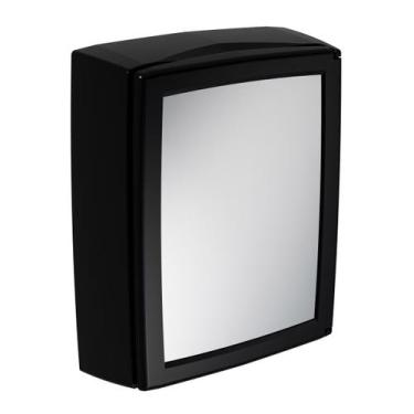 Imagem de Armário Banheiro Espelho Sobrepor Reversível A52 Preto Astra