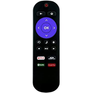 Imagem de Controle remoto universal compatível com todas as TVs Insignia Roku com Spotify Cineplex Google Play