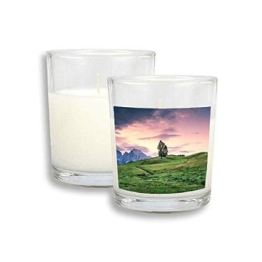 Imagem de Cera de incenso perfumada de vidro rosa grama céu Art Deco presente fashion velas brancas