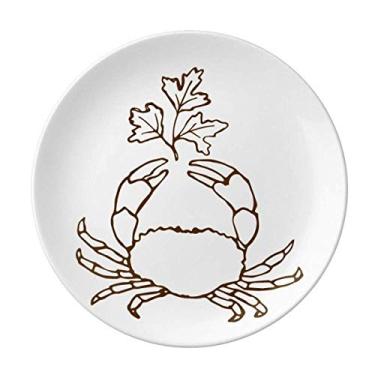 Imagem de Alicate de caranguejo para plantas marinhas Prato decorativo de porcelana Salver Prato de jantar