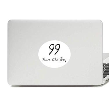 Imagem de 99 Years Old Boy Age Longevity Vinil Emblema Gráfico Laptop Adesivo Notebook Decalque