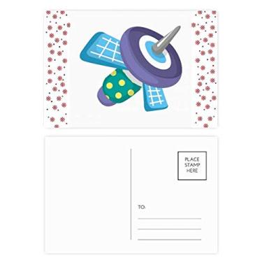 Imagem de Universo Alienígena Monstro Satélite Natal Flor Celebração Cartão Postal Blessing Mailing Card