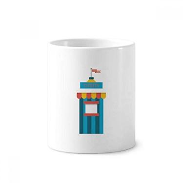 Imagem de Incrível suporte de caneta com ilustração de bilhetes de parque, porta-canetas de cerâmica, suporte para lápis