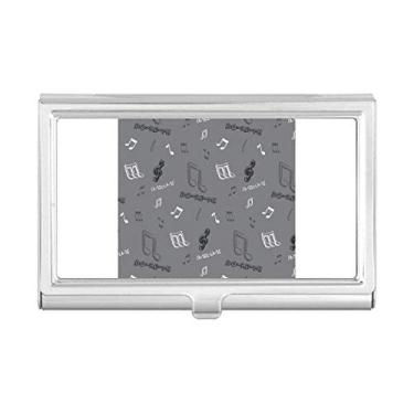 Imagem de Porta-cartões de visita White Music Solfege Notes