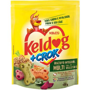 Imagem de Biscoito Keldog para Cães Adultos Sabor Vegetais Integral - 400g