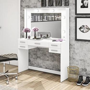 Imagem de Penteadeira 5 Gavetas 117cm Movelbento Branco