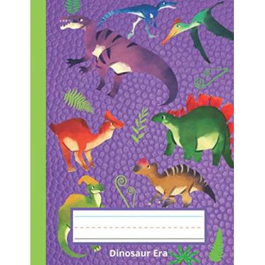 Imagem de Purple Dinosaur Books: Primary Story Journal Notebook Dinosaur | Purple Composition Book with Dinosaurs for Kids 3-8 | Dinosaur Composition Notebook | Dinosaur Notebook Purple for Kids 3-8