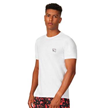 Imagem de Camiseta Acostamento Casual Branco Masculino-Masculino