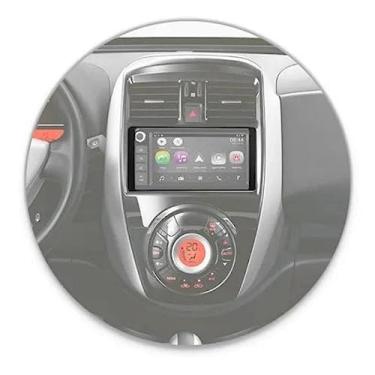 Imagem de Moldura Fiamon 2Din Chinês e Japonês Nissan March, Sentra 14/16, Versa 15/16 sem som original - Preta