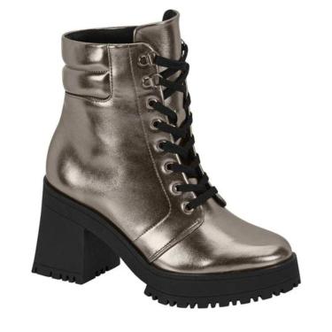 Imagem de Bota Coturno Vizzano P/ Se Destacar No Look Com Salto Grosso
