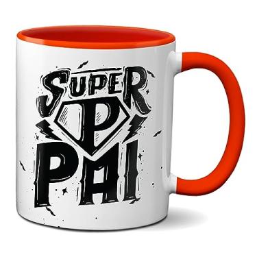 Imagem de Caneca Criativa Super-Herói Feliz Dia Dos Pais Super Pai (Vermelha)
