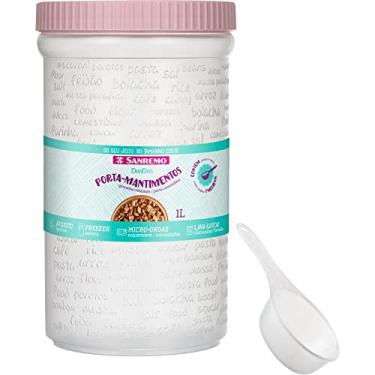 Imagem de Sanremo - Pote Plástico de 1 Litro com Colher Medidora, Cor Sortida, Linha DiaDia