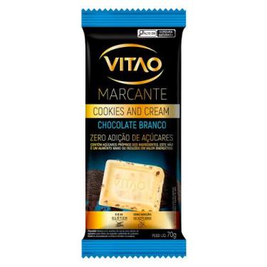Imagem de Chocolate Vitão Marcante Cookies And Cream Zero Açúcar 70G - Vitao