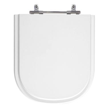 Imagem de Assento Sanitário Vogue Plus Branco Tampa para Vaso Deca de Madeira Laqueada