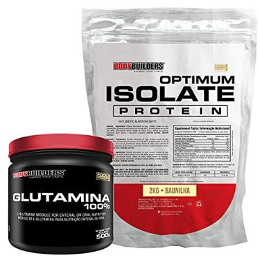 Imagem de Kit Optimum Isolate Whey Protein 2kg + Glutamina 500g - Bodybuilders