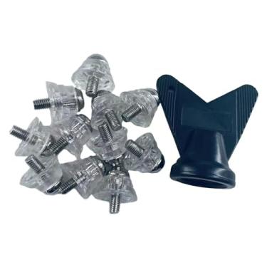 Imagem de predolo 12 pçs sapato de futebol spikes rugby studs turf terreno firme m5 rosqueamento parafuso bota de futebol chuteiras sapatos de pista picos para