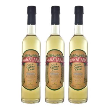 Imagem de Kit 3 Licores de Cachaça Creme Umburana Paratiense 500 ml Artesanla Premium Gourmet Paraty Destilada Sobremesa Fino Churrasco Drink Coquetel
