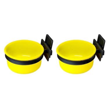 Imagem de 2 Comedouro de Plástico Com Suporte Para Calopsitas Agapornis Periquitos