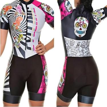 Imagem de Conjuntos de camisa de ciclismo de manga curta para triatlo feminino PP-3GG, 3, GG