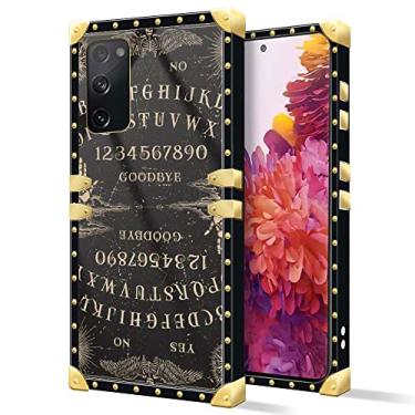 Imagem de DAIZAG Compatível com capa para Samsung Galaxy S20 FE, B Witchy Ouija Board Samsung Galaxy S20 FE Cases Square Case Luxo Elegante Feminino Meninas Decoração de Metal Canto Clássico Retro Macio Capa de TPU