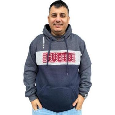 Imagem de BLUSA MOLETOM MASCULINA TAMANHO GRANDE PLUS SIZE GANGSTER-Masculino