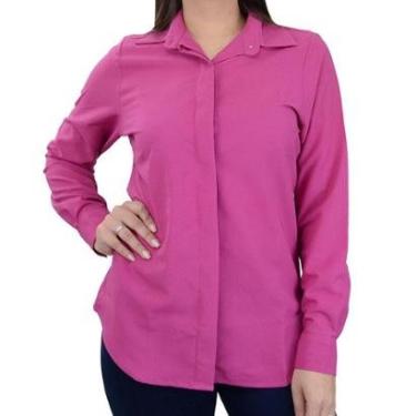 Imagem de Camisa Feminina Milani ML Rosa Escuro - 242-Feminino
