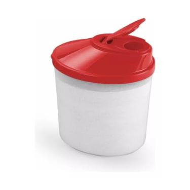 Imagem de Açucareiro Farinheiro de Plástico 1 Litro Graduado Coloridos (Vermelho)