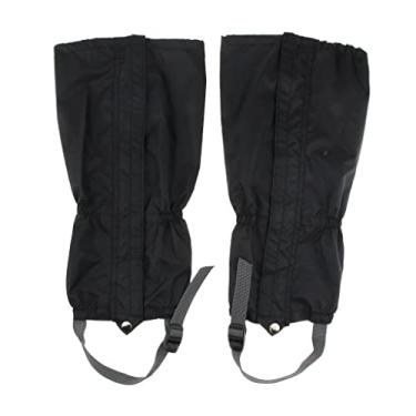 Imagem de Luzhengyang Polainas de íons de perna respiráveis ajustáveis para homens e mulheres caminhadas ao ar livre - botas de neve polainas com protetores de tornozelo e farpas de renda