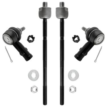 Imagem de MYSMOT ES3377 EV369 Extremidades de direção frontal interna e externa para Hyundai Elantra 1996-2000 Tiburon 1997-2001, pacote com 4