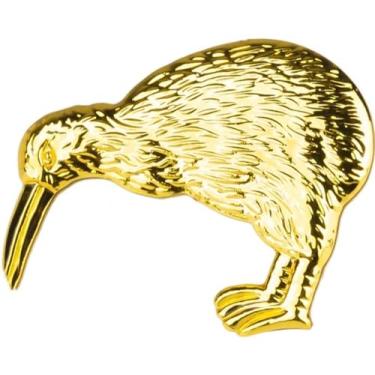 Imagem de Crachá de pino esmaltado pássaro Kiwi da Nova Zelândia 2 cm, 0.8 inches, Esmalte, Esmalte