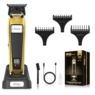 Imagem de DSP Aparador de barba profissional para homens, barbeiro sem fio, motor BLDC e lâmina revestida DLC, aparador de cabeça careca para homens