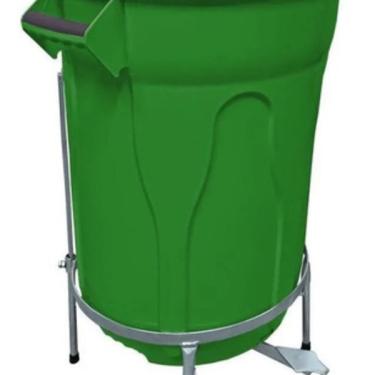 Imagem de Lixeira Com Pedal De Aço E Armação 60 Litros