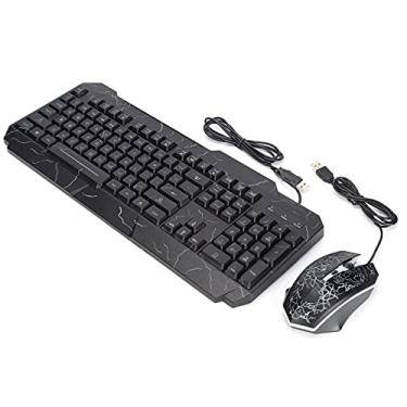 Imagem de Combinação de Teclado e Mouse, Conjunto de Teclado e Mouse para Jogos Durável e Durável para Jogadores para PC