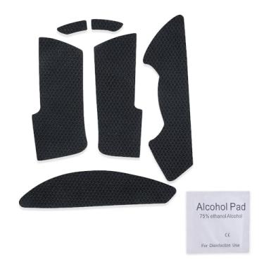 Imagem de Cool Patterns Texturas, Fita antiderrapante para mouse com absorção de suor de palma compatível com Razer DeathAdder V3 Pro Mouse sem fio para jogos (preto puro)
